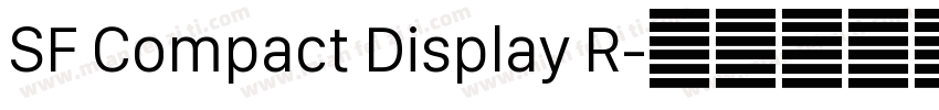 SF Compact Display R字体转换